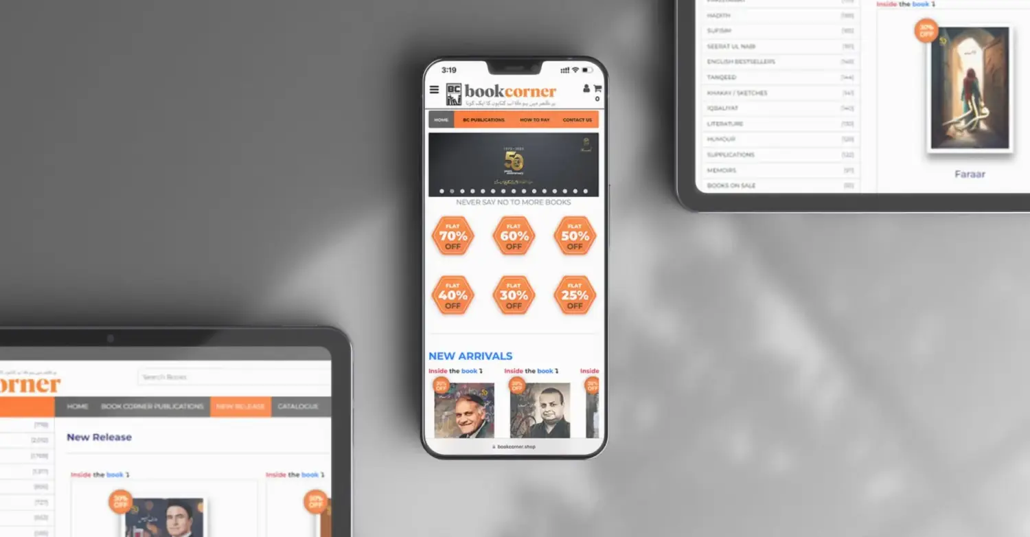 BookCorner Ember.js admin dashboard