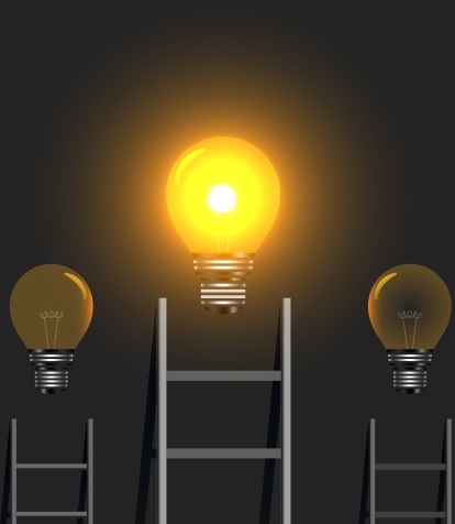 Careers page BG image, A stair and bulb